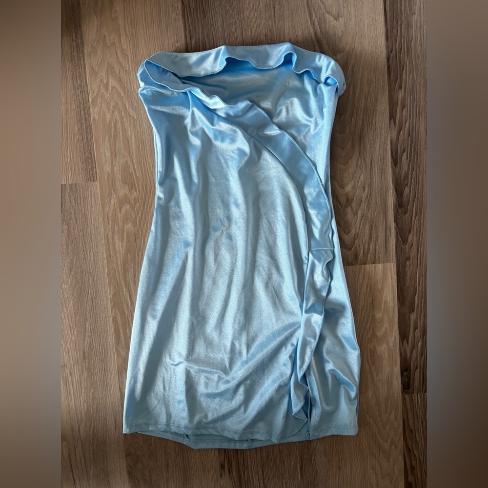 Lucy in the Ski Satin Strapless Dress